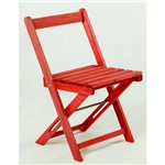 Cadeira Boteco Vermelho Mão e Formão