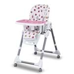 Cadeira Cadeirao Alimentação Bebe Cherry Baby Style Rosa