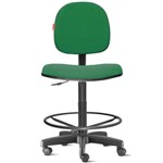 Cadeira Caixa Alta Portaria Recepção Tecido Verde Bandeira Cb32