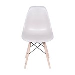 Cadeira Charles Eames Polipropileno com Base Madeira - Fendi - Tommy Design