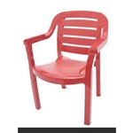 Cadeira com Braços Miami Horizontal Vermelho