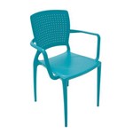 Cadeira com Bracos Safira Azul