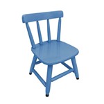 Cadeira Country Infantil de Madeira Maciça Azul