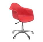 Cadeira DAR Office Charles Eames Vermelho Byartdesign