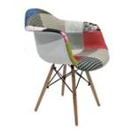 Cadeira DAR Wood Patchwork Original Entrega Byartdesign