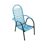 Cadeira de Área Infantil para Crianças em Aço Fio Colorido