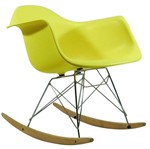 Cadeira de Balanço Amarela DAR Wood ByArt