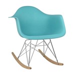 Cadeira de Balanço Eames DAR Tiffany de Polipropileno 1122 Or Design