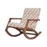 Cadeira de Balanço Mordomia - Chocolate + Tecido Bolas