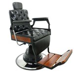 Cadeira de Barbeiro Hawk Reclinável Capitonê - Kixiki