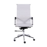 Cadeira de Escritório Alta com Sistema Relax - Branco - Tommy Design