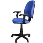 Cadeira de Escritório Modelo Excellence Giratória Azul - Pethiflex