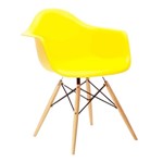 Cadeira de Jantar Amarela DAR Wood ByArt