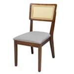 Cadeira de Jantar Atlânta com Tela - Wood Prime TA 29377