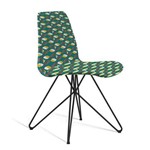 Cadeira de Jantar Eames Butterfly Preto e Verde