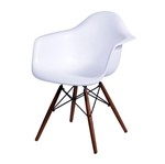 Cadeira de Jantar Eames com Braços Branca ÓR