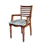 Cadeira de Jantar Manchester Horizontal com Braço - Wood Prime NL 11529