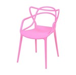 Cadeira de Jantar Rosa de Polipropileno Solna 1116 Or Design