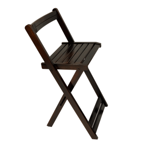 Cadeira de Madeira Imbuia Bistrô Dobrável Alta Madesil