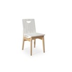 Cadeira de Madeira Moderna para Mesa de Jantar Tucupi 40x51x81cm - Acabamento St