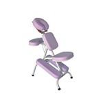 Cadeira de Massagem Quick Massage Lilás com Branco Legno