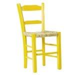 Cadeira de Palha Pestre Amarela - Wood Prime PTE 247807