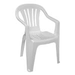 Cadeira de Plástico Branco Bela Vista 182kg MOR 15151101 15151101