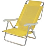 Cadeira de Praia Sol de Verao Amarelo Mor