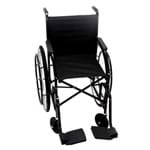 Cadeira de Rodas CDS Dobrável Modelo 102 Adulto com Braços Fixos, Pedais Fixos, Dobrável, Freios Bilaterais, Pneus Infláveis