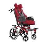 Cadeira de Rodas Conforma Tilt Reclinável com Apoio Postural 48cm Vermelha Ortobras (Cód. 9480)
