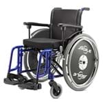 Cadeira de Rodas em Alumínio - Ortopedia Jaguaribe - Ágile - Azul 42