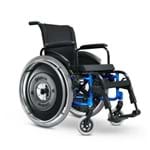 Cadeira de Rodas em Alumínio Pés Removíveis Avd Ortobras Azul Glacial