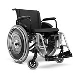 Cadeira de Rodas em Alumínio Pés Removíveis Avd Ortobras-Prata