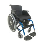 Cadeira de Rodas K1 Pedal Fixo 40cm Azul Ortobras (cód. 17351)