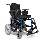 Cadeira de Rodas Motorizada E5 50cm - 48AMP Azul Glacial Ortobras (Cód. 6645)