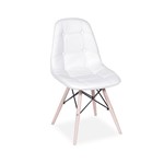 Cadeira Decorativa, Branco, Eames Botone