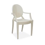 Cadeira Decorativa, Branco, Invisible