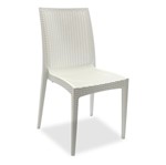 Cadeira Decorativa, Branco, Rattan