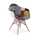 Cadeira Decorativa, Patchwork, Eames DAW