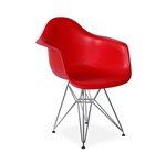 Cadeira Decorativa, Vermelho, Eames DAR