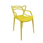 Cadeira Design Alegra Master Philippe Starck Amarela Polipropileno Cozinhas Aviv Fratini