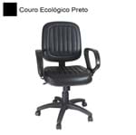 Cadeira Diretor com Braço Veneza Couro Ecológico - MS System 753965