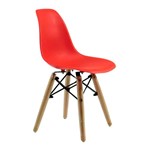 Cadeira DKR Wood Infantil Vermelha ByArt