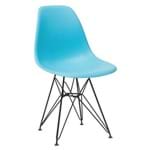 Cadeira Eames DKR - Eiffel - Azul Tiffany - Base Preta