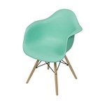 Cadeira Eames Wood DAR com Braço Tiffany 1120 Or Design
