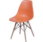 Cadeira Eames Wood Laranja PP OR Design 1102B