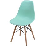 Cadeira Eames Wood Verde Tiffany PP Or Design