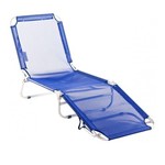 Cadeira Espreguiçadeira Alumínio Azul Bel Fix