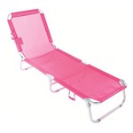 Cadeira Espreguiçadeira Alumínio Rosa Bel Fix
