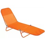 Cadeira Espreguiçadeira Textilene Adulto Laranja - Bel Fix